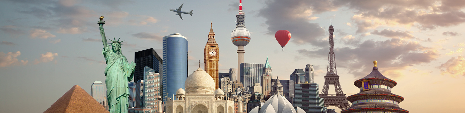 Famous buildings around the world