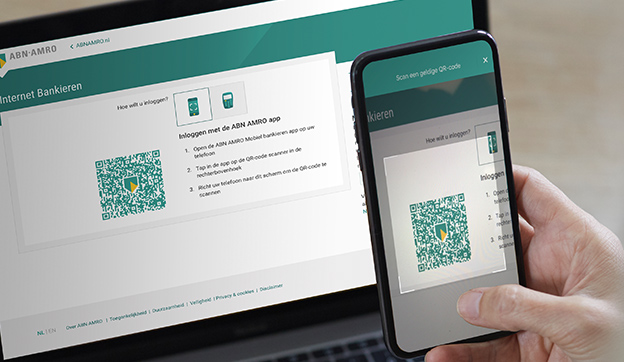 Stap 4 inloggen met een QR-code