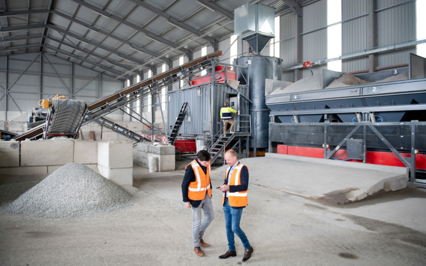 We kunnen beton geheel recyclen tot nieuw beton