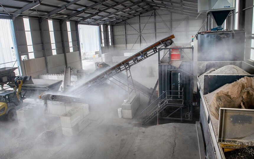 We kunnen beton geheel recyclen tot nieuw beton