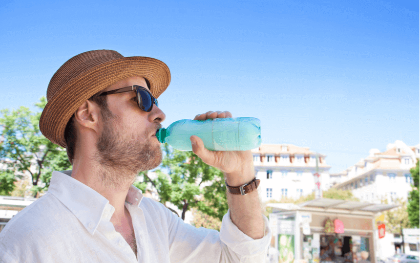 Brandend zand berooft je bijna van 't verstand