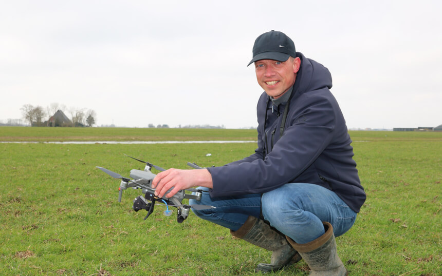 Drones inzetten bij zorg voor weidevogels